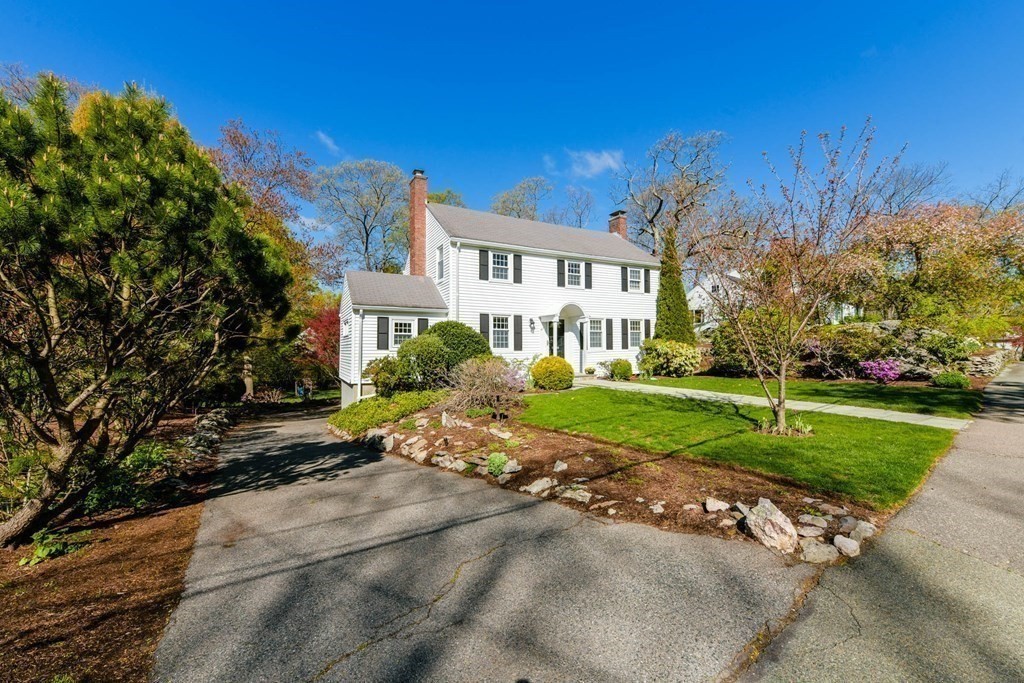 47 White Pine Road Newton, MA 02464 - Photo 22 of 24 a view of a house with a yard