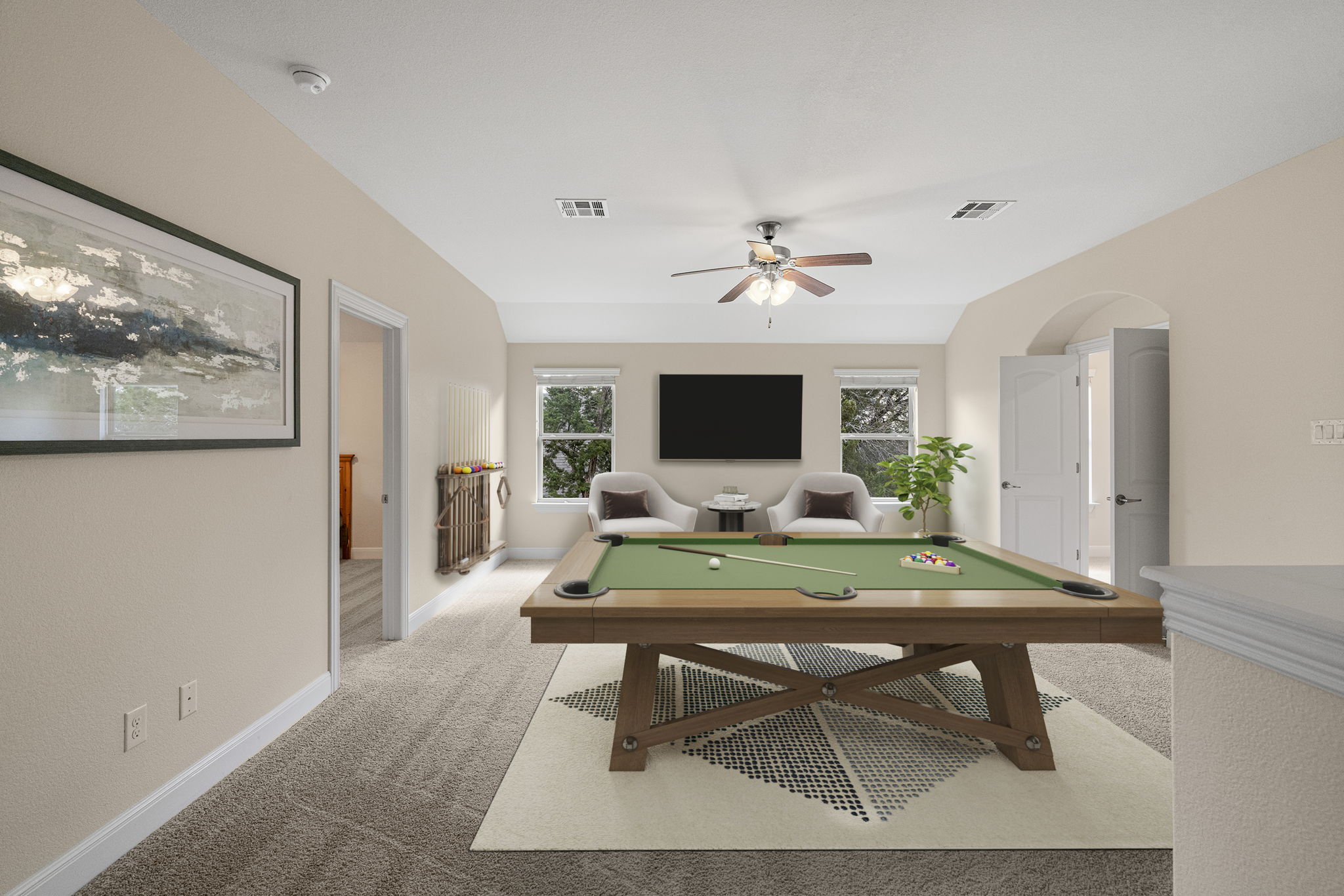 1606 Flint Rock Loop Driftwood, TX 78619 - Photo 39 of 40 Virtually staged game room as you walk upstairs.