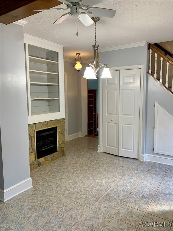 3237 Huntington Trail Cascade, VA 24069 - Photo 12 of 30 Unfurnished living room featuring a stone fireplac