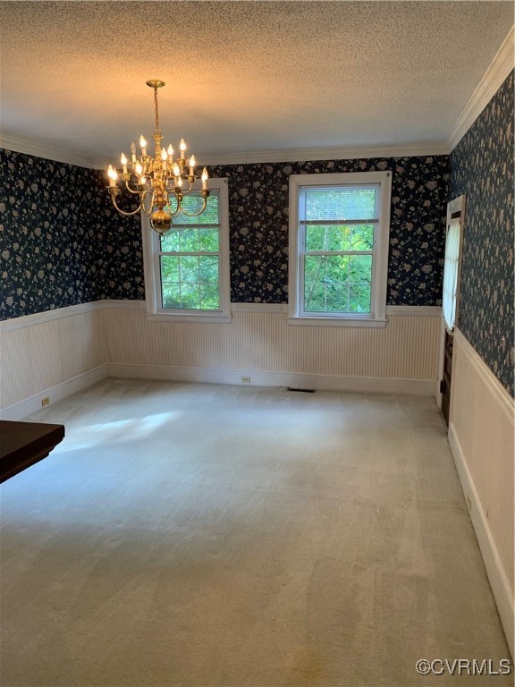 3237 Huntington Trail Cascade, VA 24069 - Photo 17 of 30 Carpeted spare room with a textured ceiling, crown