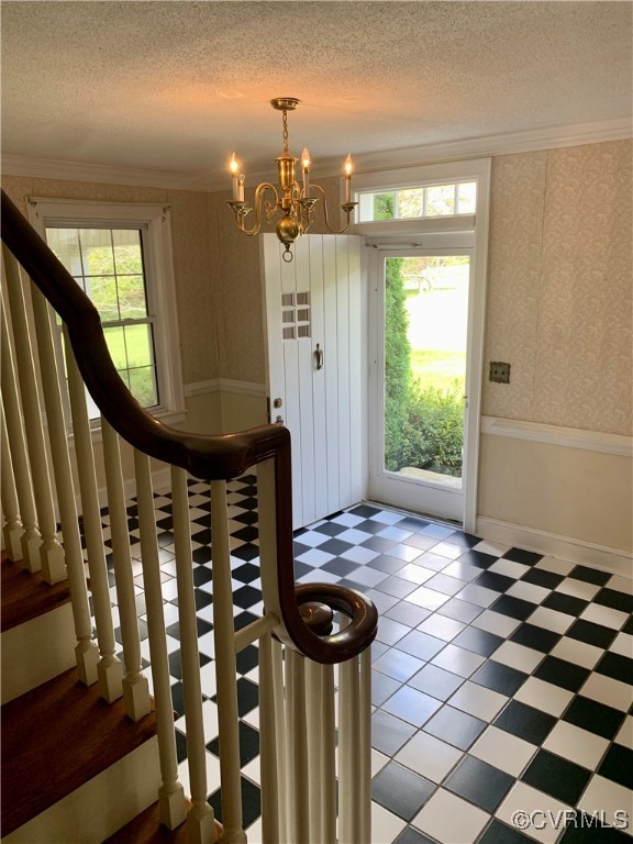 3237 Huntington Trail Cascade, VA 24069 - Photo 19 of 30 Entrance foyer with a textured ceiling, crown mold