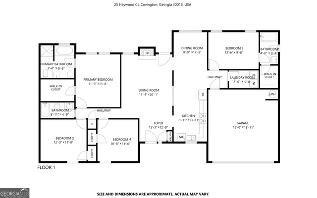 $1,985 | 25 Haywood Court, Covington, GA 30016