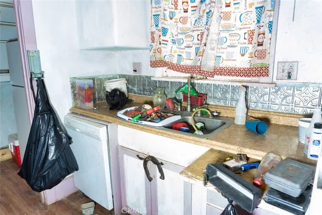 a room with storage and utility