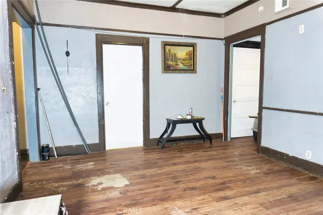 a view of an empty room