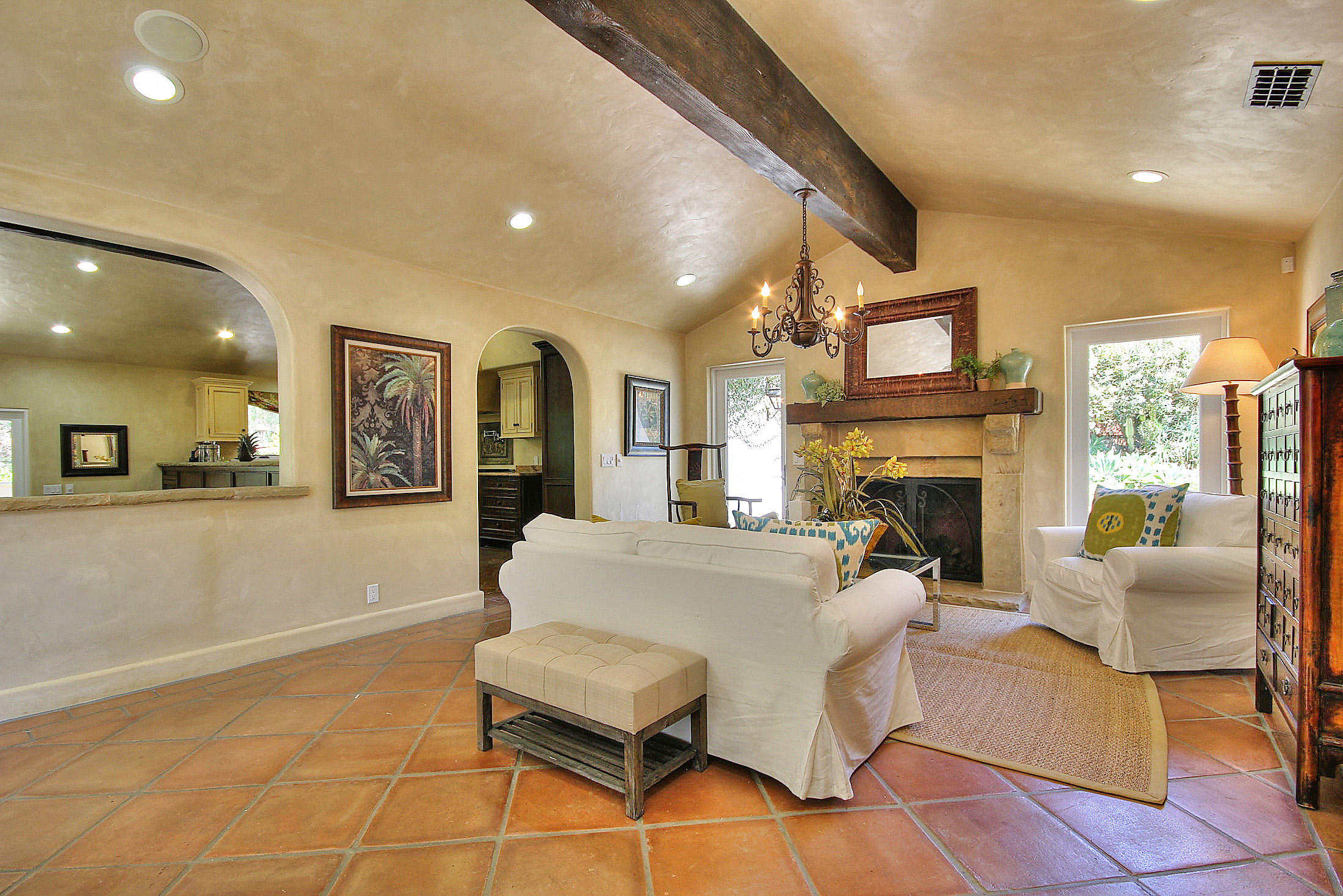 2540 Foothill Road Santa Barbara, CA 93105 - Photo 20 of 45 a living room with fireplace furniture and a fireplace