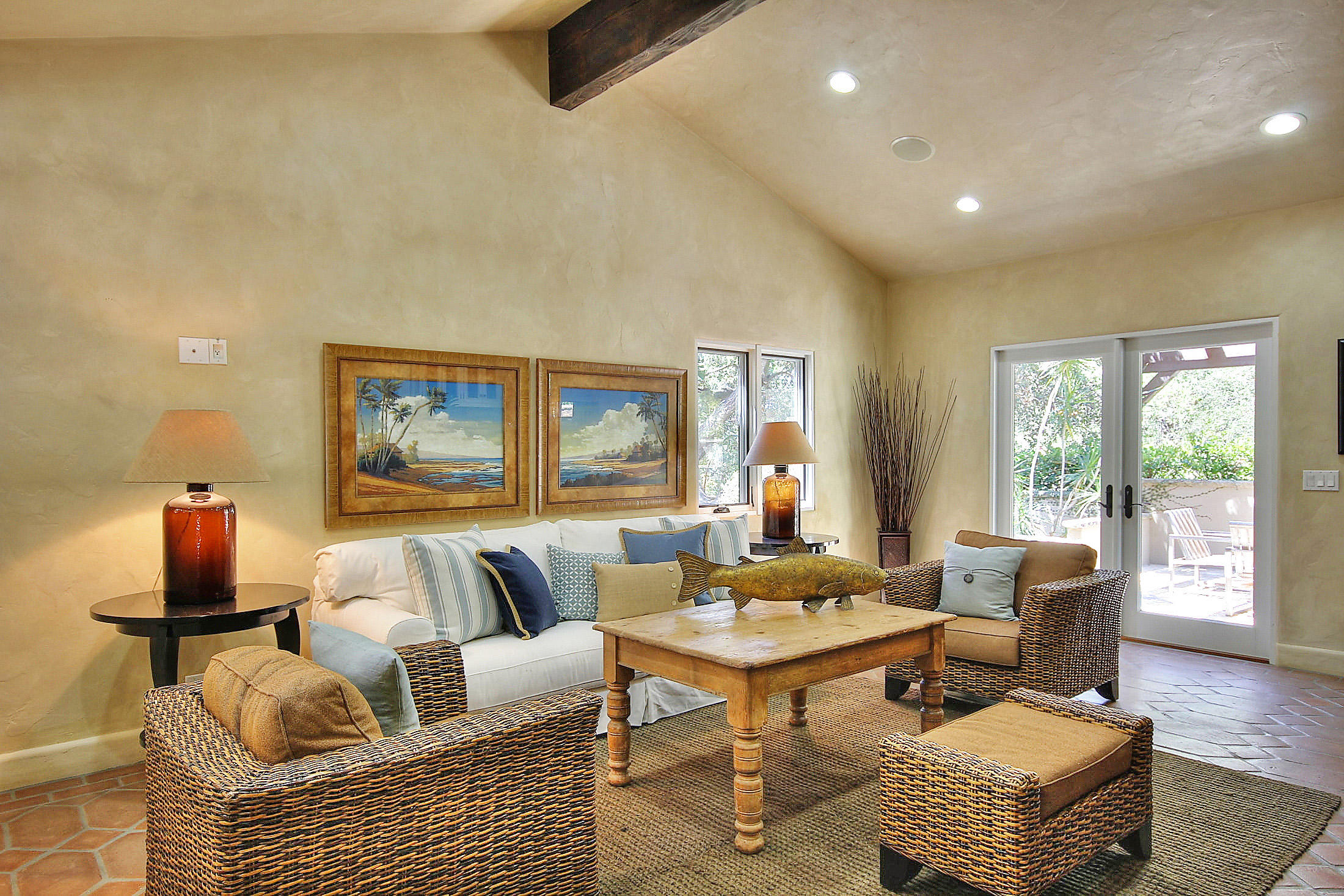 2540 Foothill Road Santa Barbara, CA 93105 - Photo 27 of 45 a living room with furniture and a rug