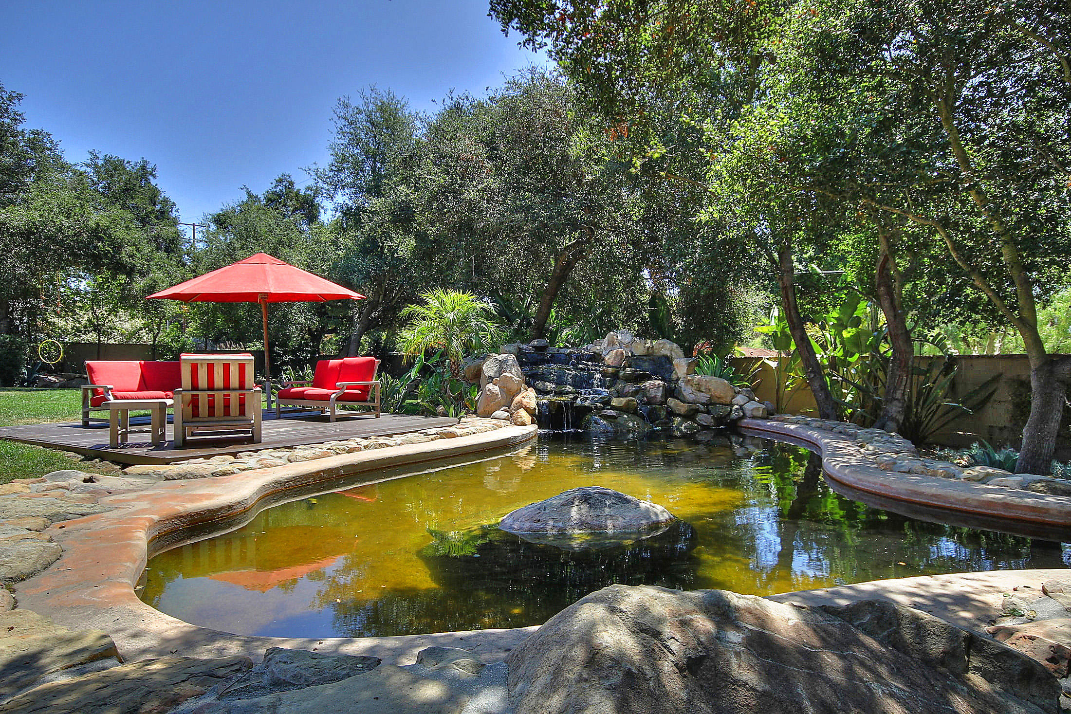 2540 Foothill Road Santa Barbara, CA 93105 - Photo 7 of 45 a view of swimming pool with sitting area and furniture