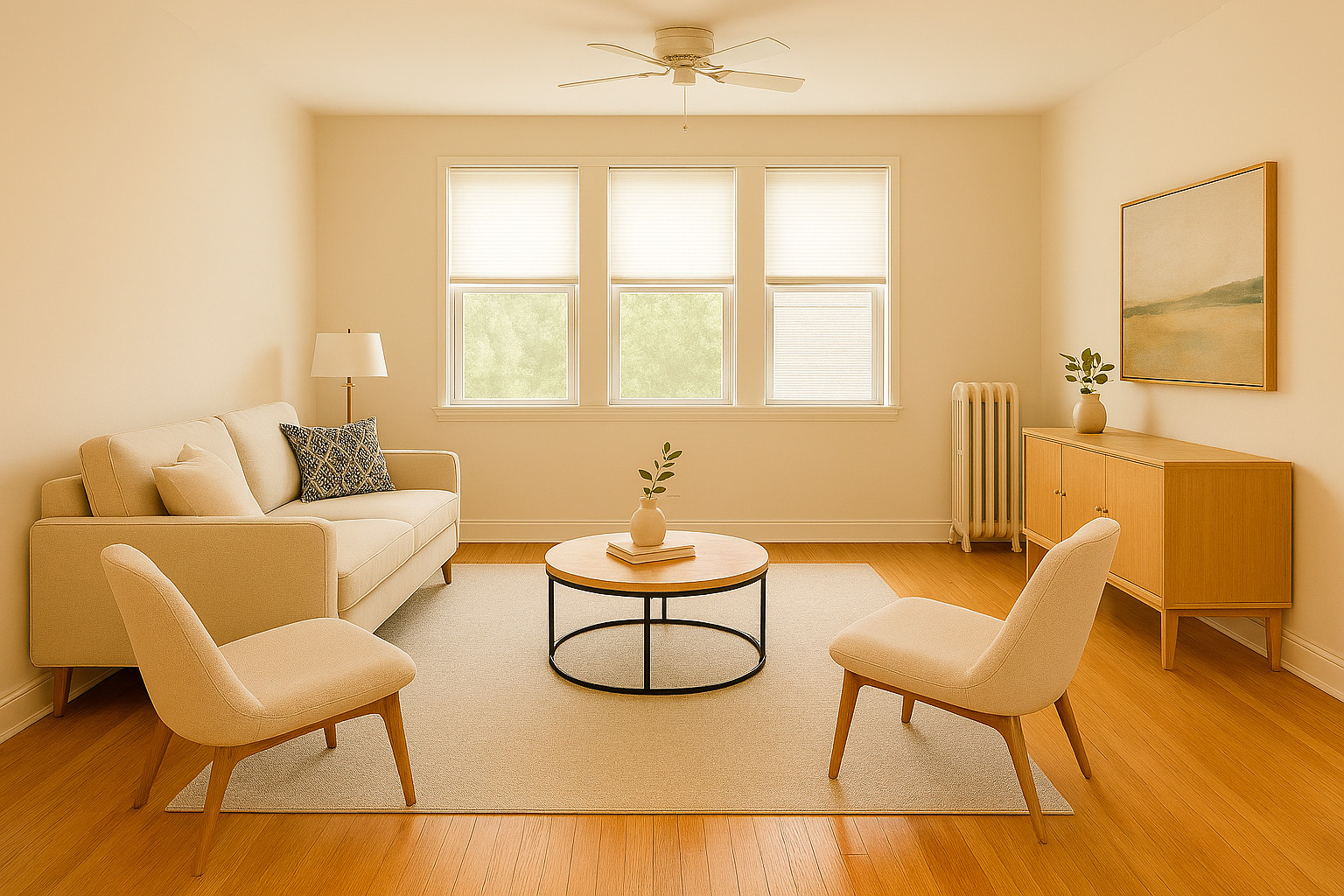 5058 North Claremont Avenue, Unit 2E Chicago, IL 60625 - Photo 2 of 12 a living room with furniture and a window