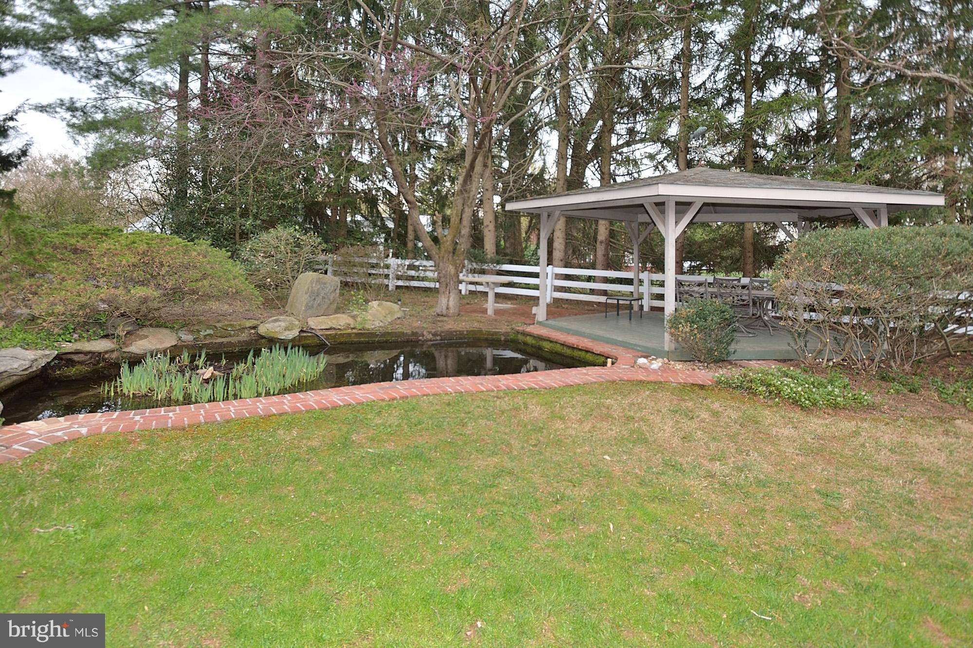 10140 Gary Road Potomac, MD 20854 - Photo 25 of 29 Exterior (Rear) Pond and Gazebo