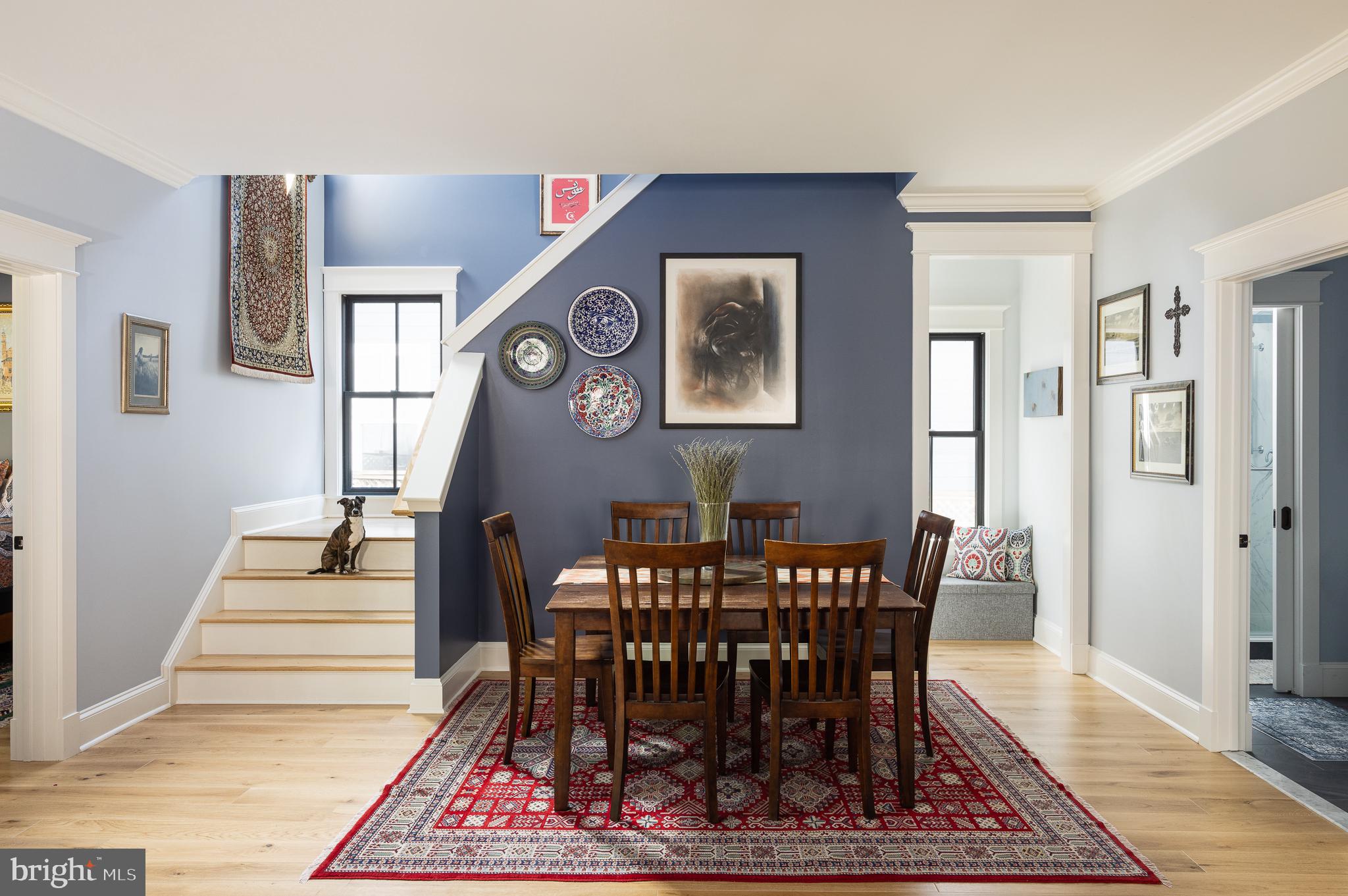 4905 16th Road North Arlington, VA 22207 - Photo 11 of 19 Charming dining area with artistic flair.