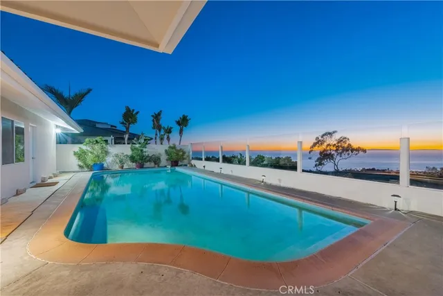 a view of a lake with a mountain in the background