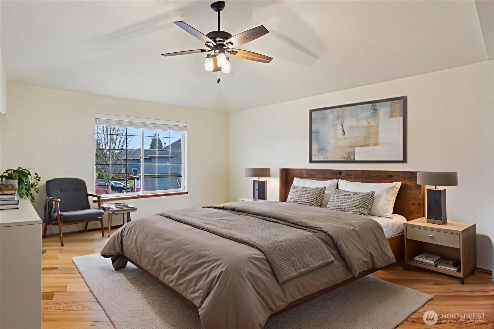 35031 8th Place Southwest Federal Way, WA 98023 - Photo 21 of 36 a bedroom with a bed and wooden floor