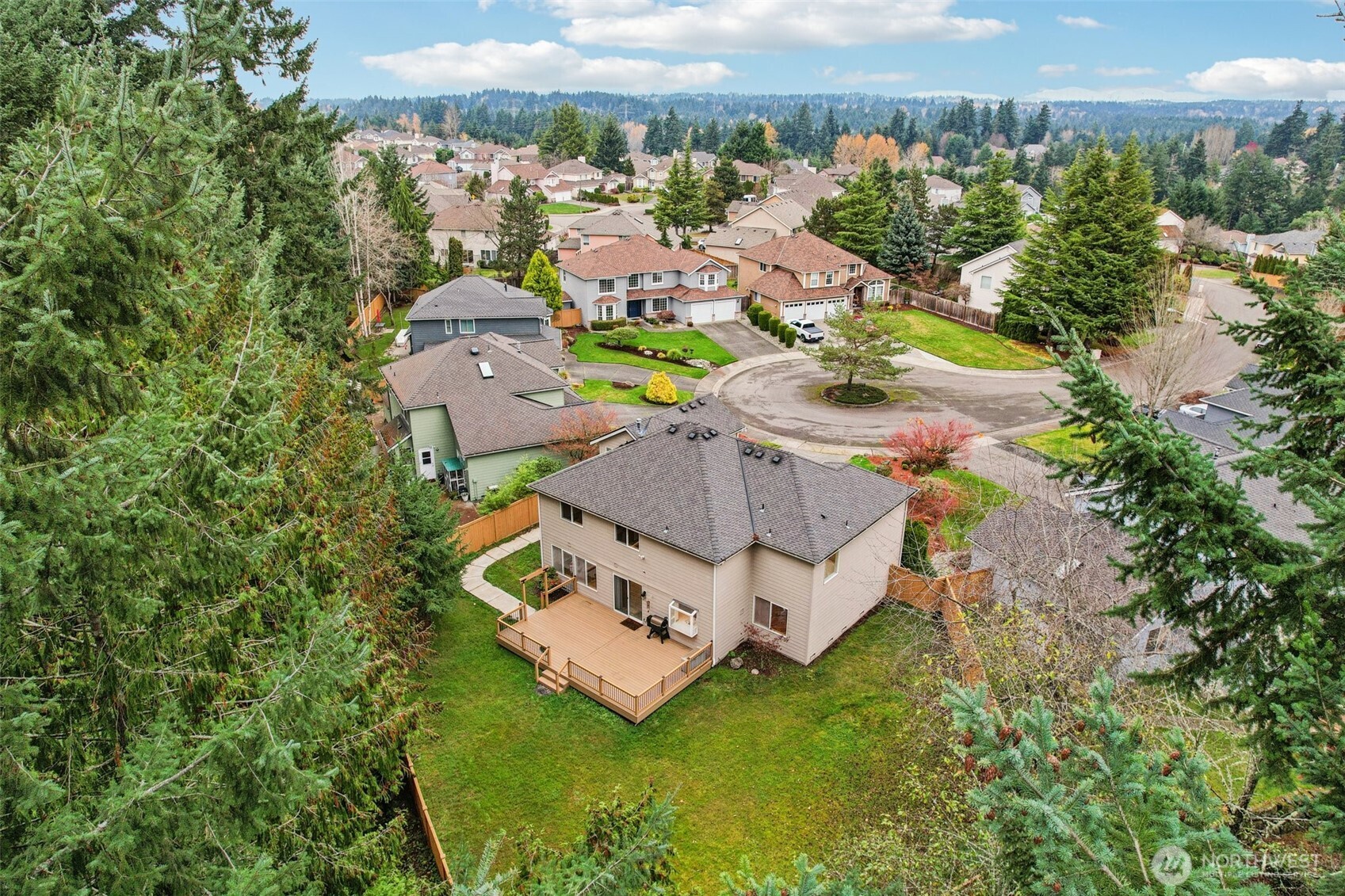 35031 8th Place Southwest Federal Way, WA 98023 - Photo 33 of 36 an aerial view of a house with a garden