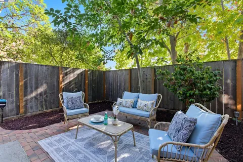 a outdoor space with furniture