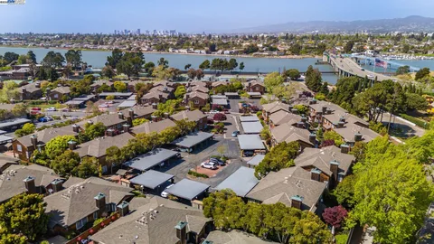 an aerial view of a city