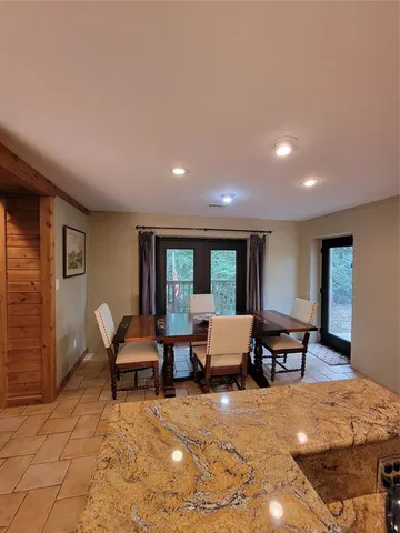 a outdoor space with patio furniture