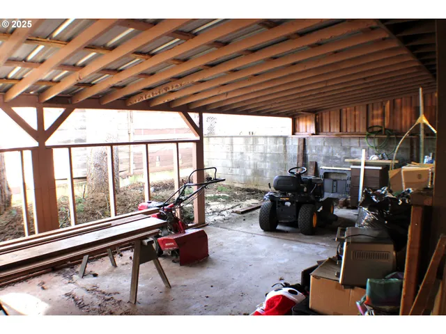 a view of storage and utility room