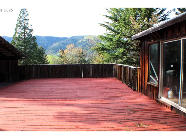 a front view of a house with an outdoor space
