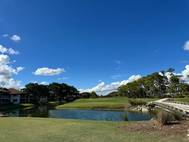 a view of a lake with outdoor space