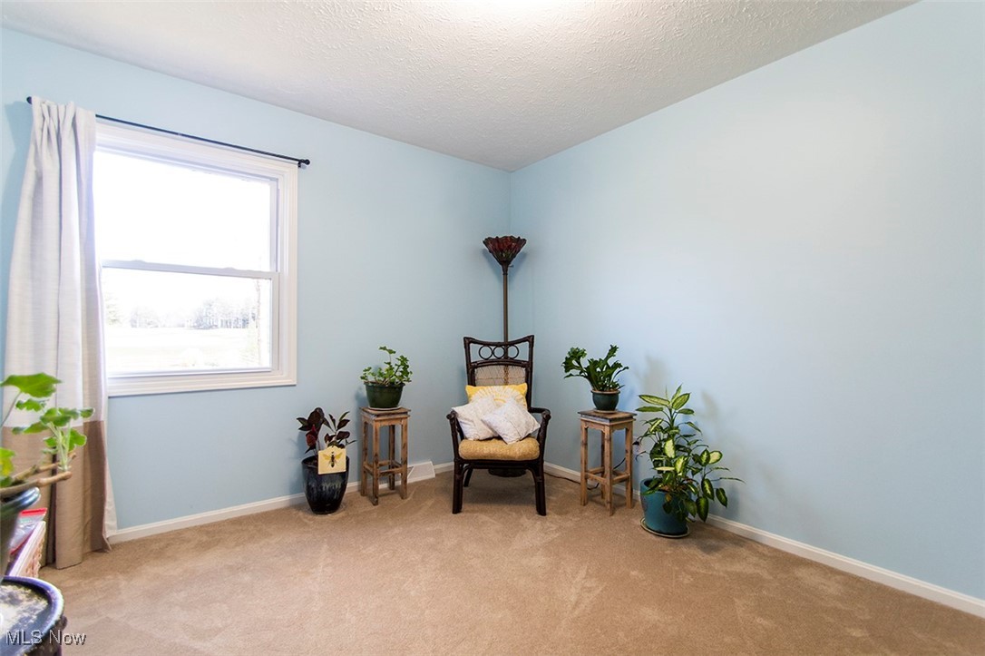 4041 Huffman Road Medina, OH 44256 - Photo 27 of 40 Bedroom with light colored carpet and a textured ceiling