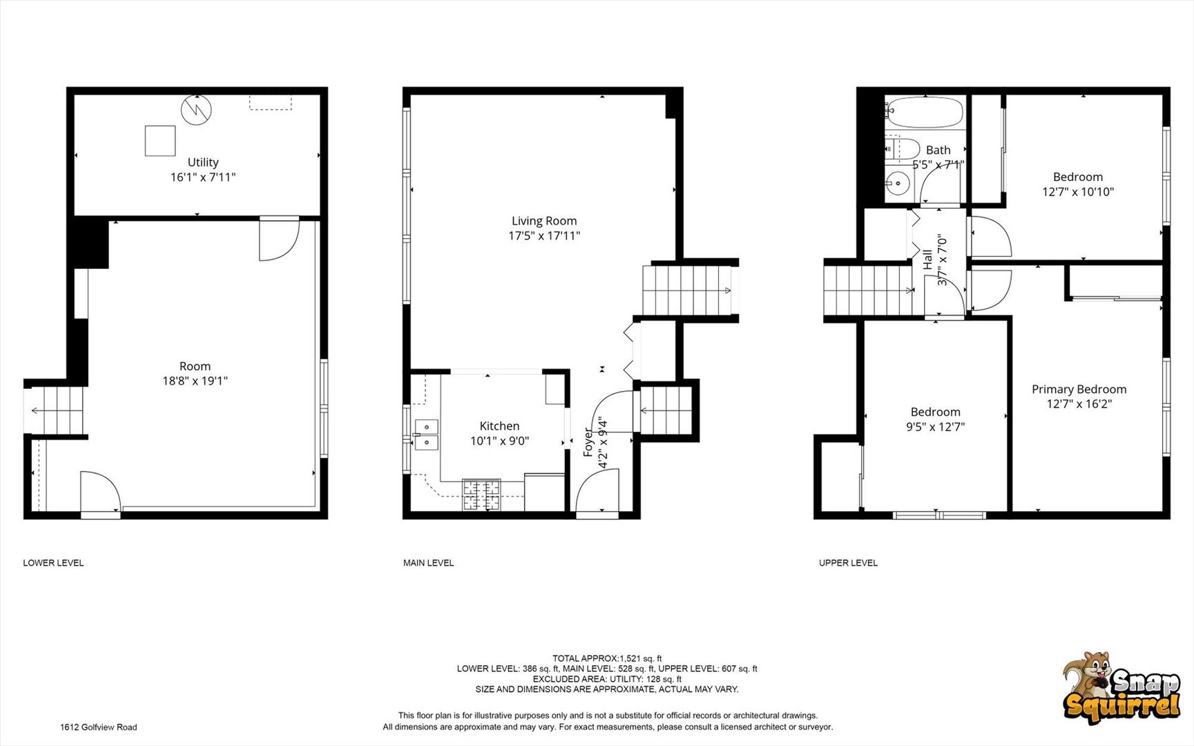 1612 Golfview Road Rantoul, IL 61866 - Photo 28 of 28 a picture of a floor plan