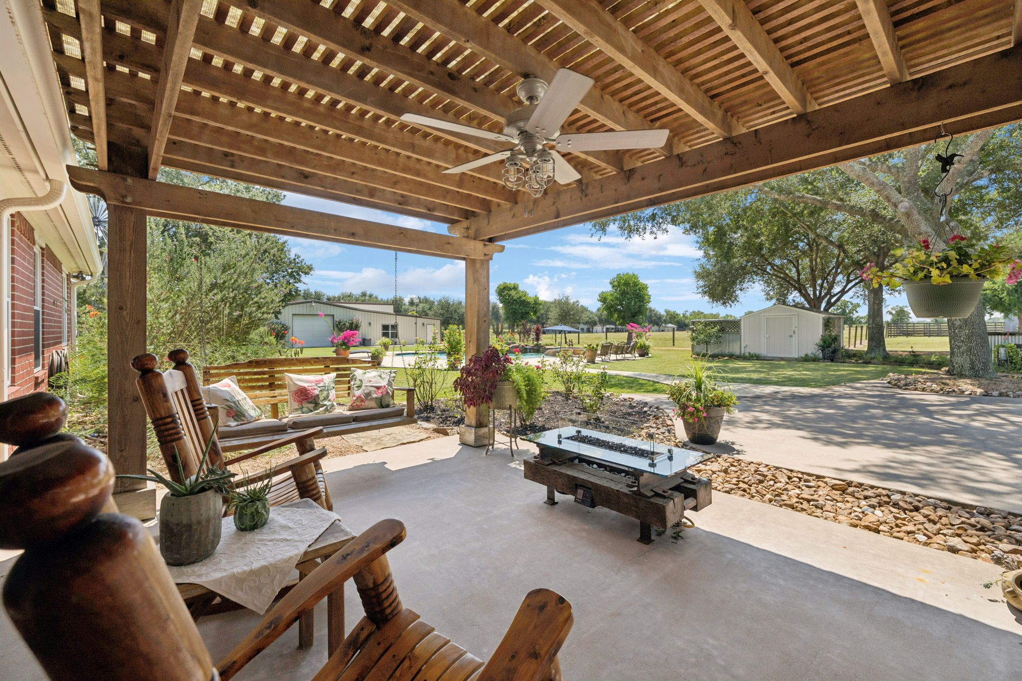 31229 Rochen Road Waller, TX 77484 - Photo 30 of 50 a view of a swimming pool with a patio