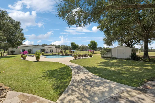 a view of an outdoor space and yard