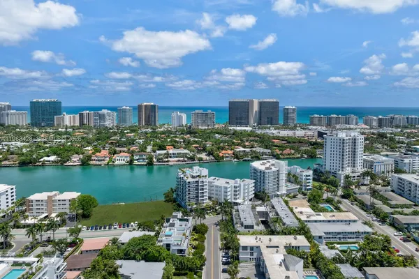a view of a city with a lake