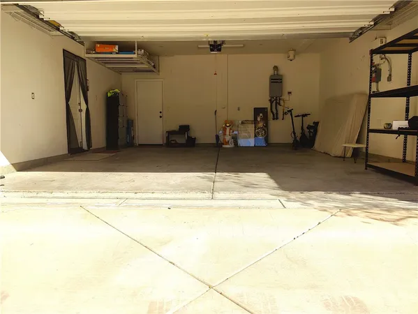 a view of a room with storage