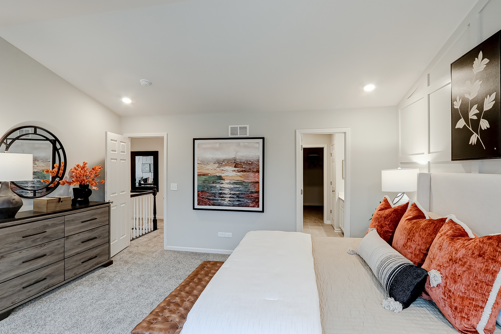 448 Bower Lane Oswego, IL 60543 - Photo 27 of 34 a bed room with a bed and a television