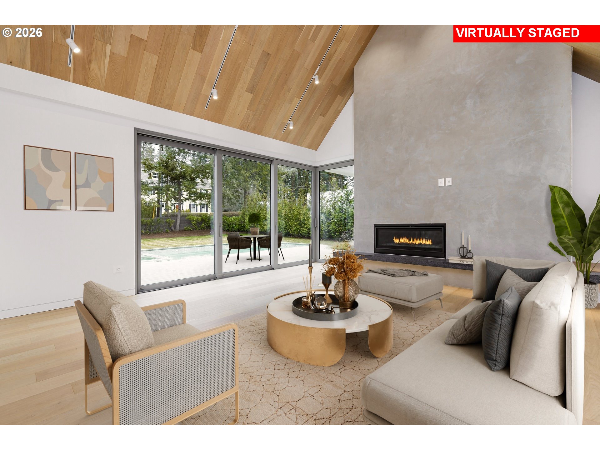 948 South Palatine Hill Road Portland, OR 97219 - Photo 22 of 45 a living room with furniture and a large window
