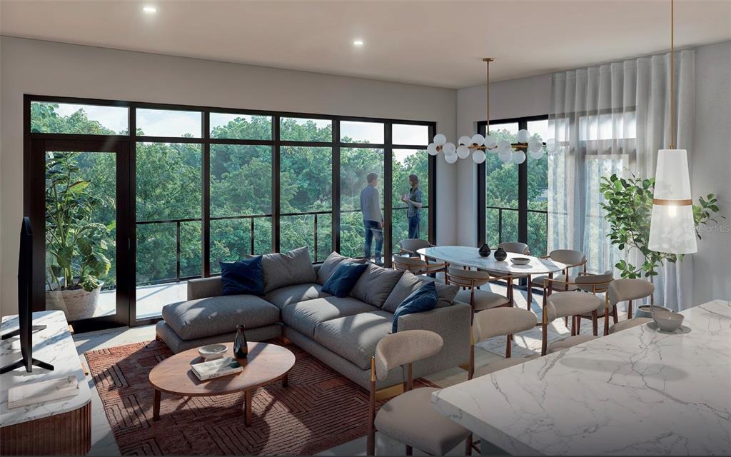 3101 Old Archer Road, Unit 405 Gainesville, FL 32608 - Photo 3 of 18 a living room with furniture and a large window