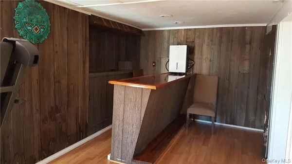 a backyard of a house with trees