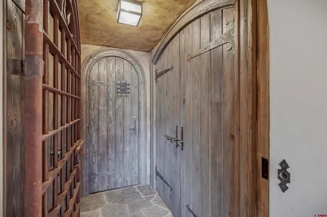 a view of front door with stairs