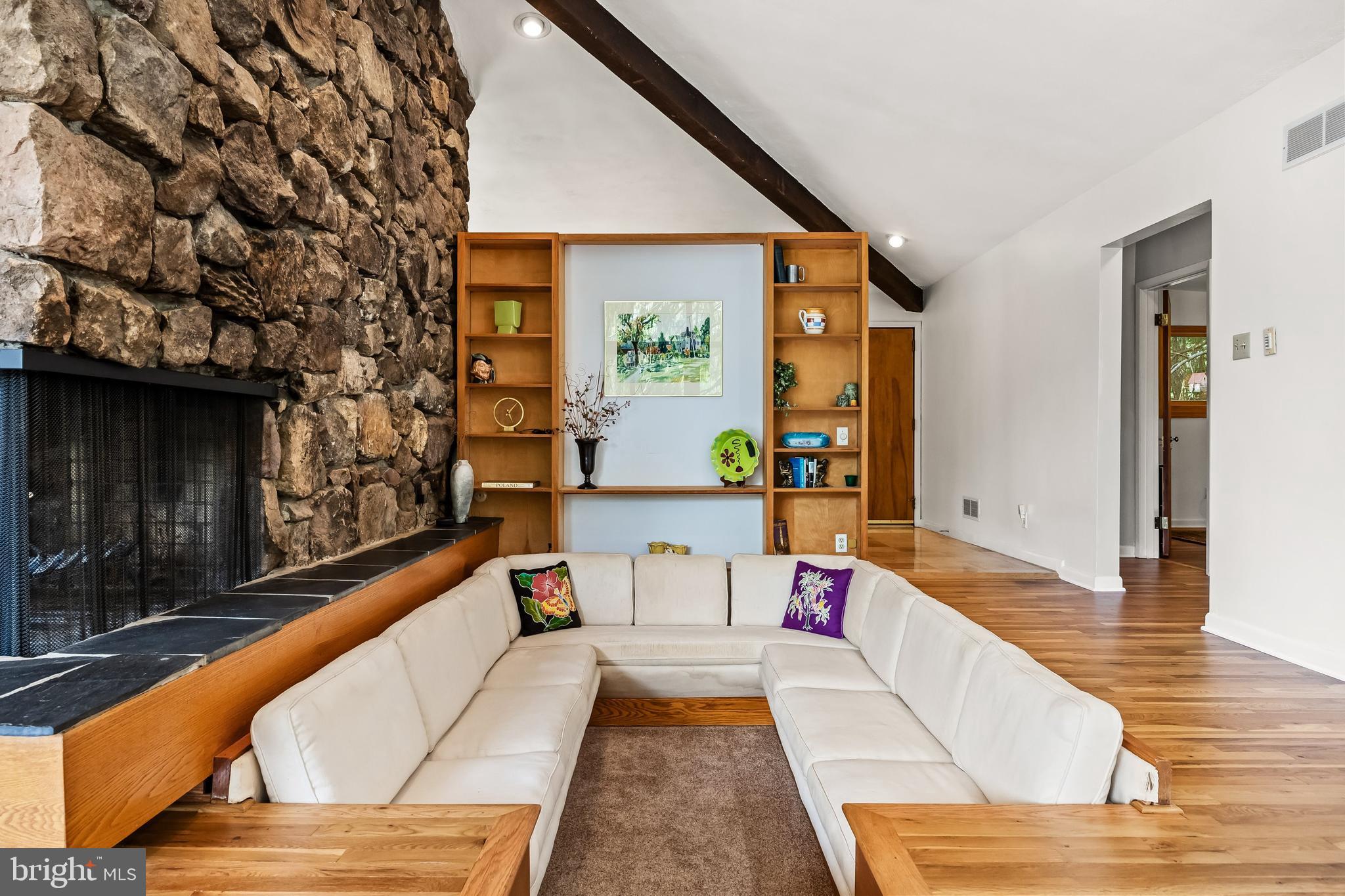 2 Mountain View Lane Phoenixville, PA 19460 - Photo 7 of 55 Conversation Pit with Original Built-Ins