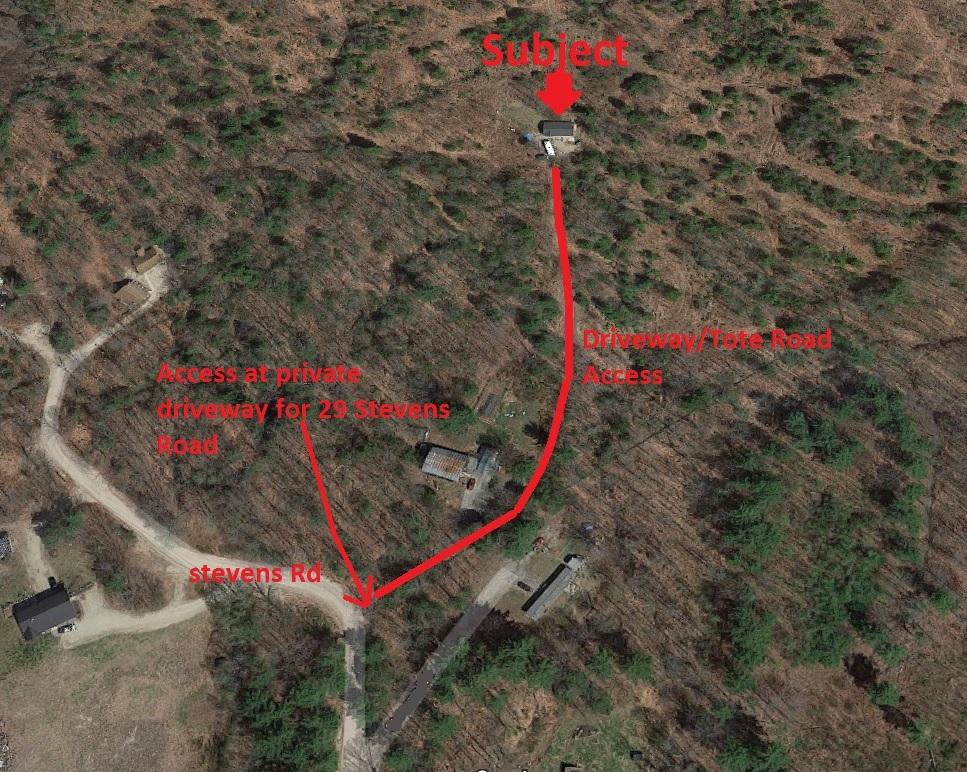 29 A Stevens Road Sebago, ME 04029 - Photo 10 of 12 Aerial with Access Tags