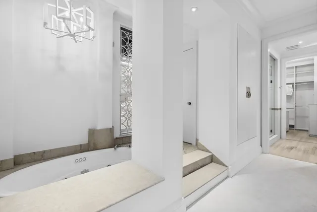 a view of a walk in closet