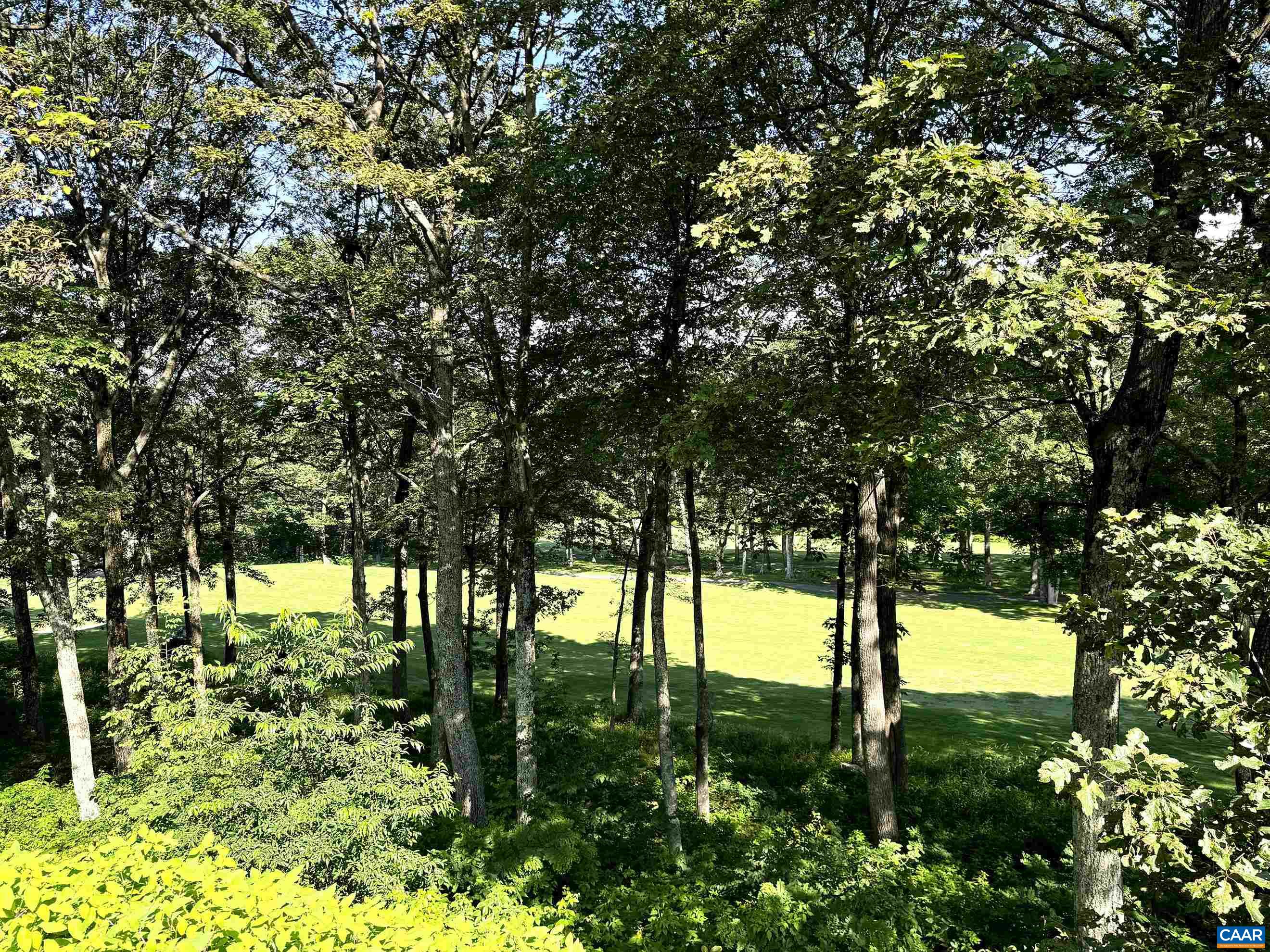 Enjoy nice views towards the 18th golf fairway and green