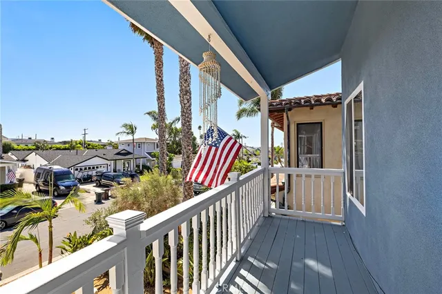 a view of city from balcony