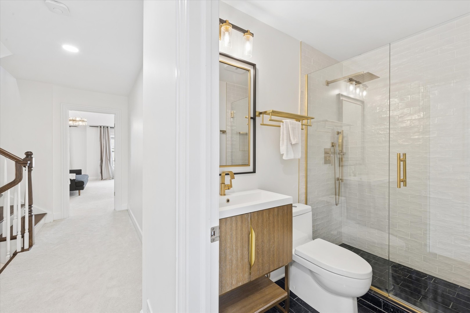 409 Provence Court Lisle, IL 60532 - Photo 15 of 24 a bathroom with a sink toilet and shower