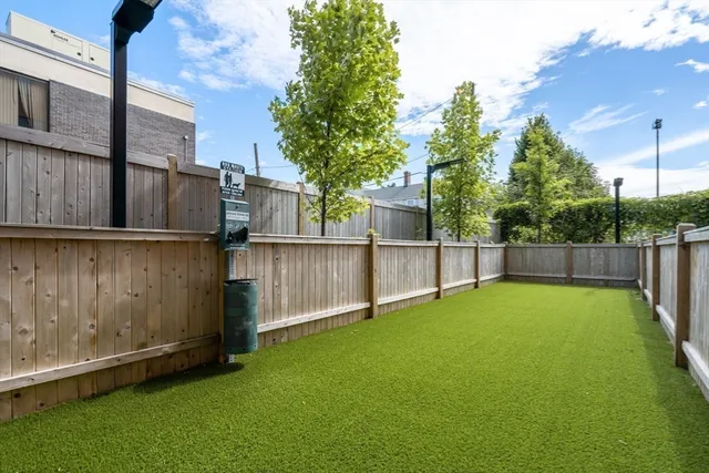 a view of an outdoor space with a house