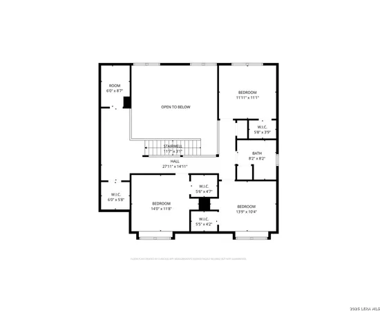 a view of empty room with window and ceiling fan