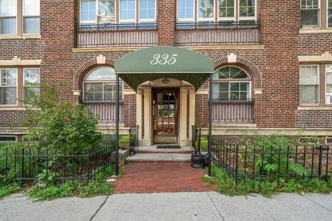 a front view of a building