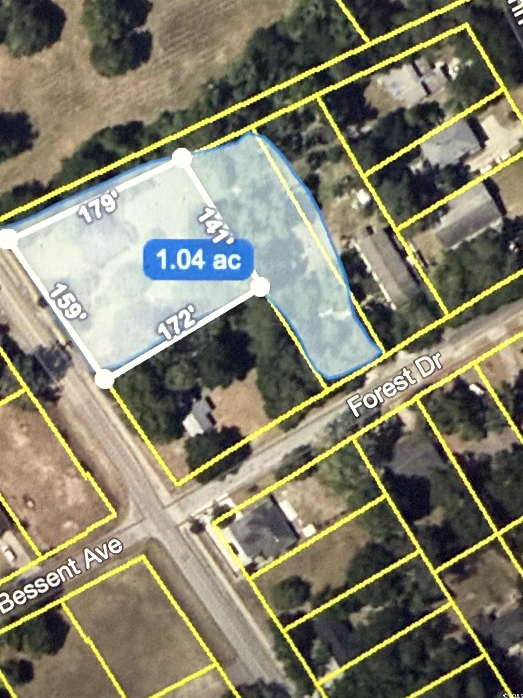 Map / location featuring property boundaries highlighted