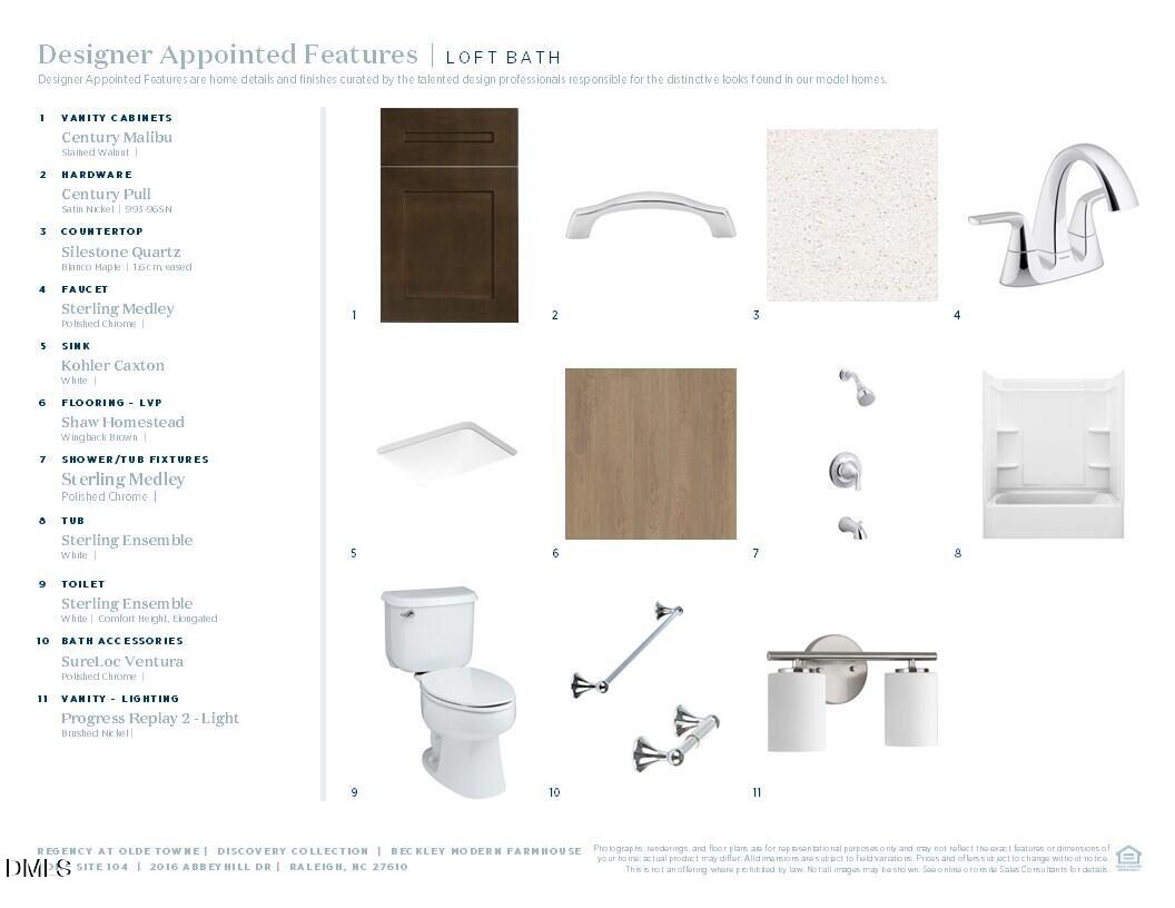 2016 Abbeyhill Drive, Unit 104 Raleigh, NC 27610 - Photo 6 of 20 Bathroom Selections