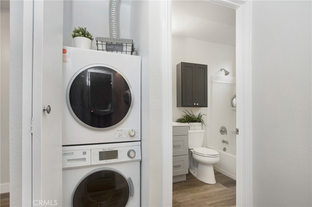 5 Rosa, Unit 140 Rancho Santa Margarita, CA 92688 - Photo 9 of 30 Inside laundry with NEW washer and dryer