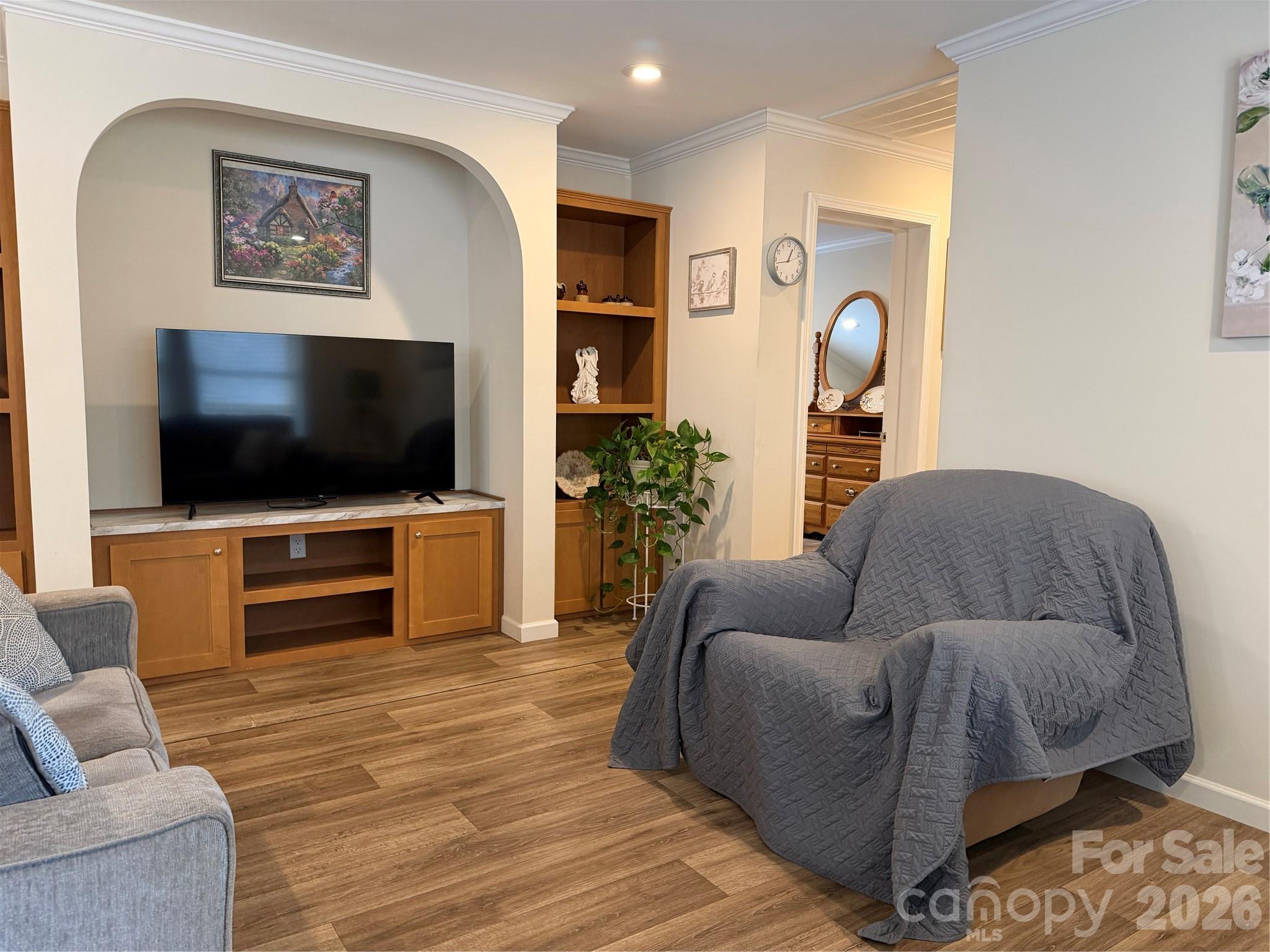 4958 Grapevine Road Marshall, NC 28753 - Photo 29 of 43 a living room with furniture and a flat screen tv