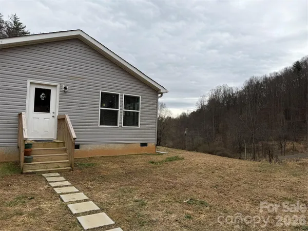 a backyard of a house