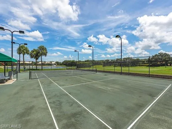 a view of a tennis court