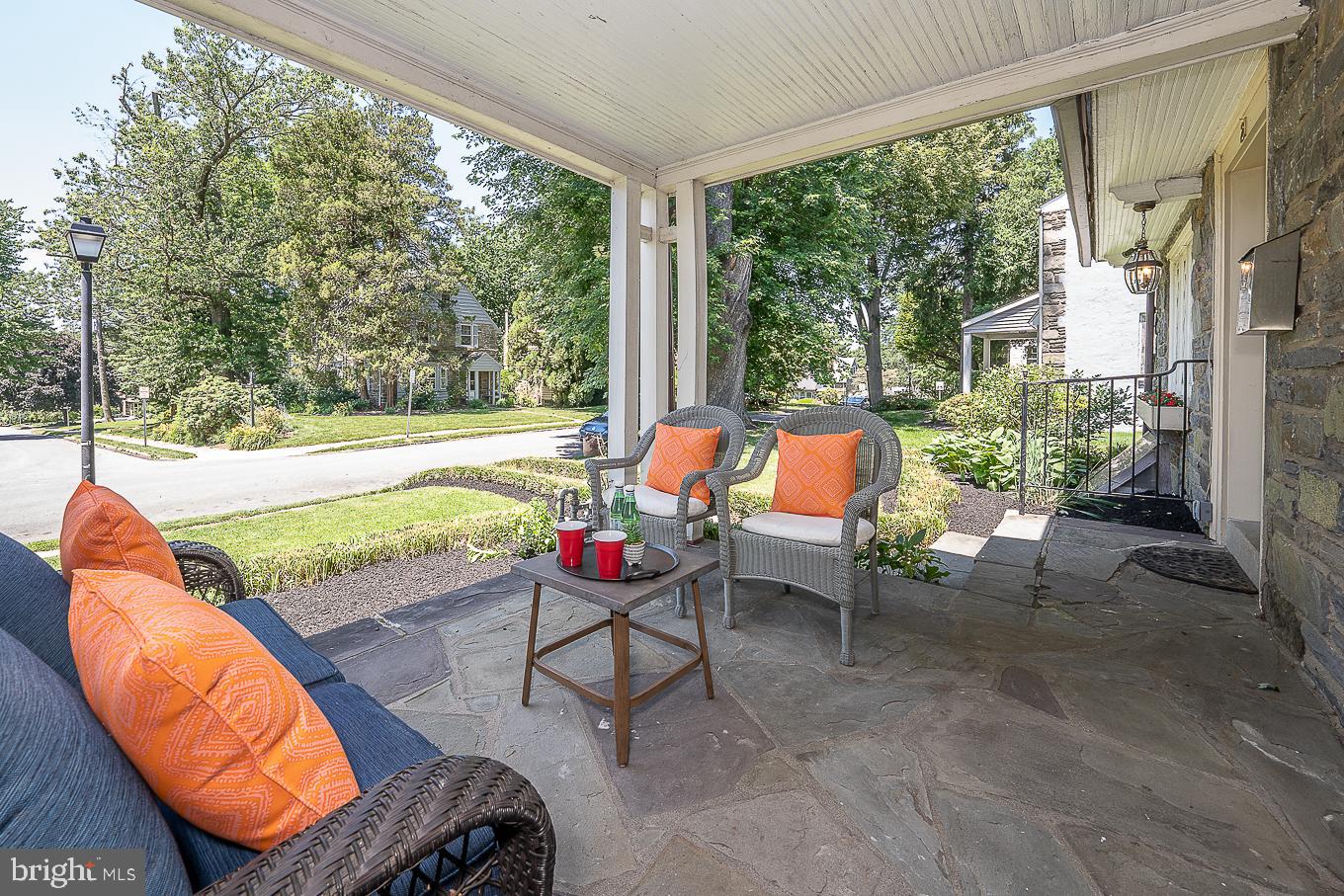 21 Henley Road Wynnewood, PA 19096 - Photo 3 of 36 Inviting Covered Front Porch